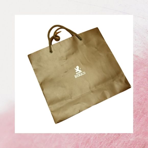 $5 add on Birks medium paper gift shopping bag - Picture 1 of 3